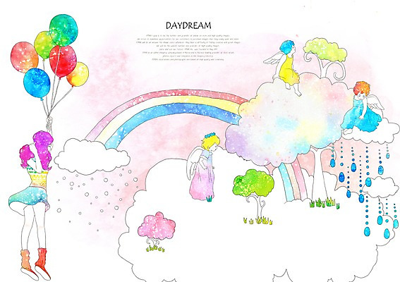 PSD 구름 여자 여유 어린이 백그라운드 무지개 일러스트 상상 하늘 휴식 천사 요정 상상일러스트 사람 소녀 여러명 10대 판타지 물방울무늬 아기 빗방울 풍선 여자만 국내일러스트 자연요소 감정 다수 컨셉 무늬 청소년 비_날씨 파일형식