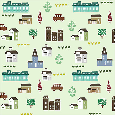 EPS 모양 나무 식물 문양 디자인 백그라운드 잎 무늬 패턴 일러스트 승용차 자동차 벽지 주택 빌딩 사람없음 건물 새싹 국내일러스트 건축물 육상교통 파일형식 벡터