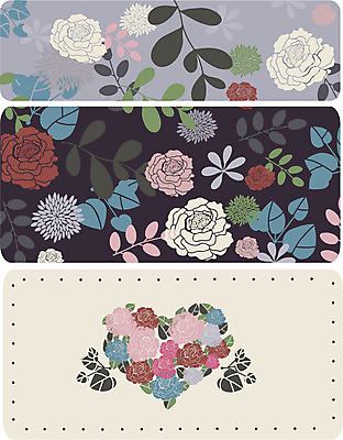 EPS 모양 식물 문양 디자인 꽃잎 꽃 줄기 백그라운드 잎 무늬 꽃무늬 패턴 꽃백그라운드 일러스트 사랑 사람없음 세트 컬러풀 장미 물방울무늬 하트 국내일러스트 감정 컬러 파일형식 벡터