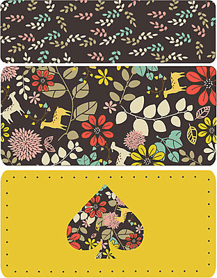 EPS 모양 식물 동물 문양 디자인 꽃잎 꽃 줄기 백그라운드 잎 무늬 꽃무늬 패턴 꽃백그라운드 일러스트 사슴 사람없음 세트 컬러풀 물방울무늬 스페이드 국내일러스트 컬러 포유류 파일형식 벡터