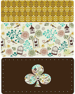 EPS 모양 식물 동물 문양 디자인 꽃잎 꽃 줄기 백그라운드 잎 무늬 꽃무늬 패턴 꽃백그라운드 일러스트 조류 사람없음 세트 컬러풀 물방울무늬 클로버 새장 세잎클로버 국내일러스트 컬러 케이지 파일형식 벡터