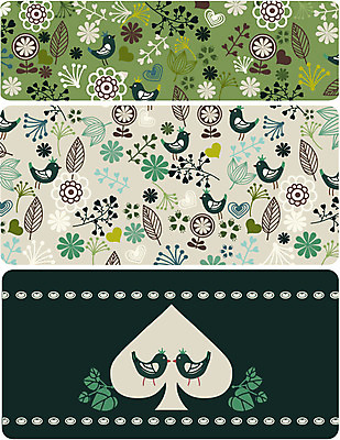 EPS 모양 식물 동물 문양 디자인 꽃잎 꽃 줄기 백그라운드 잎 무늬 꽃무늬 패턴 꽃백그라운드 일러스트 조류 사람없음 세트 컬러풀 물방울무늬 스페이드 국내일러스트 컬러 파일형식 벡터