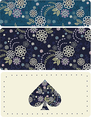 EPS 모양 식물 문양 디자인 꽃잎 꽃 줄기 백그라운드 잎 무늬 꽃무늬 패턴 꽃백그라운드 일러스트 사람없음 세트 컬러풀 물방울무늬 스페이드 국내일러스트 컬러 파일형식 벡터