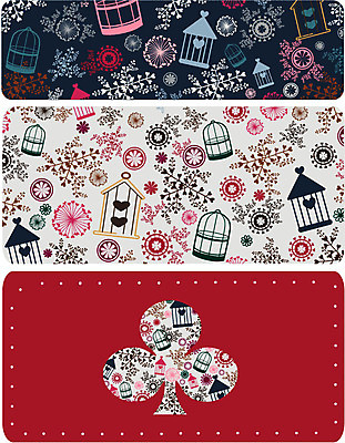 EPS 모양 식물 문양 디자인 꽃잎 꽃 줄기 백그라운드 잎 무늬 꽃무늬 패턴 꽃백그라운드 일러스트 사람없음 세트 컬러풀 물방울무늬 클로버 새장 세잎클로버 국내일러스트 컬러 케이지 파일형식 벡터