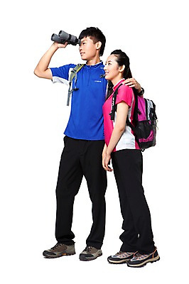 포토 JPG 스튜디오촬영 전신 해외기획촬영 라이프스타일 커플 응시 여자 남자 포즈 가방 2011년중국 배낭 모션 레저용품 레저 실내 건강 아웃도어 서기 미소 웃음 들기 누끼 사람 동양인 20대 성인 취미 두명 옆모습 레포츠 운동 중국인 건강관리 등산 트래킹 쌍안경 망원경 관찰 등산복 관측 등산용품 등산화 청년만 성인만 국내포토 외국인 시선 잡화 옷 뷰포인트 신발 관계 표정 관리 인종 청년 내부 생활 레포츠용품 파일형식