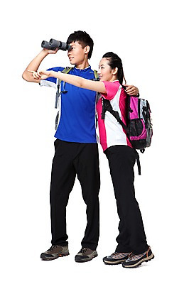 포토 JPG 스튜디오촬영 전신 해외기획촬영 라이프스타일 커플 응시 여자 남자 포즈 가방 2011년중국 배낭 모션 레저용품 레저 실내 건강 아웃도어 서기 미소 웃음 들기 누끼 사람 동양인 손짓 20대 성인 취미 두명 옆모습 레포츠 운동 중국인 건강관리 등산 트래킹 쌍안경 망원경 가리킴 관찰 지시 등산복 관측 등산용품 등산화 청년만 성인만 국내포토 외국인 시선 잡화 옷 뷰포인트 신발 관계 표정 관리 인종 청년 내부 생활 레포츠용품 파일형식