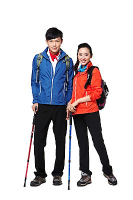 포토 JPG 스튜디오촬영 전신 해외기획촬영 라이프스타일 커플 여자 남자 가방 2011년중국 배낭 지팡이 레저용품 레저 실내 건강 아웃도어 서기 미소 웃음 누끼 사람 동양인 20대 성인 취미 두명 앞모습 레포츠 운동 중국인 건강관리 등산 트래킹 등산복 등산용품 등산화 청년만 성인만 국내포토 외국인 잡화 옷 뷰포인트 신발 관계 모션 표정 관리 인종 청년 내부 생활 레포츠용품 파일형식