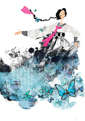 전신 PSD 동물 문자 한국문화 한국전통 전통 여자 나비 곤충 일러스트 한명 서기 사람 손짓 성인 춤 화려 우아함 전통의상 한복 댕기머리 여자만 여자한명만 성인여자만 성인만 국내일러스트 1 동양문화 헤어스타일 컨셉 모션 문화예술 한국 파일형식