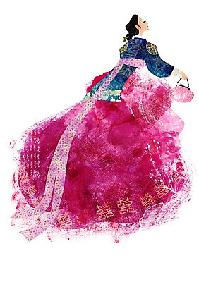 전신 PSD 식물 문자 한국문화 한국전통 전통 여자 꽃 리본 가방 일러스트 한명 서기 사람 성인 걷기 화려 우아함 전통의상 한복 비녀 쪽머리 여자만 여자한명만 성인여자만 성인만 국내일러스트 1 동양문화 헤어스타일 잡화 컨셉 모션 전통소품 한국 파일형식 헤어액세사리