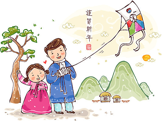 EPS 나무 식물 구름 문자 한국문화 한국전통 전통 계절 여자 명절 남자 딸 어린이 겨울 일러스트 근하신년 산 주택 초가집 미소 웃음 사람 손짓 소녀 성인 두명 도장 설날 태양 손들기 전통놀이 한자 자녀 소나무 아빠 실 전통의상 한복 연 연날리기 방패연 실타래 얼레 부녀 국내일러스트 자연요소 동양문화 기념일 가족 모션 놀이 새해 한옥 한국 표정 건물 놀이용품 파일형식 벡터