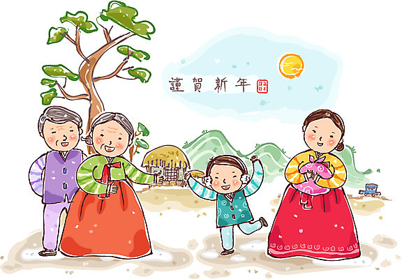 EPS 전신 나무 식물 문자 한국문화 한국전통 전통 계절 여자 명절 할아버지 노년 남자 아들 할머니 어린이 겨울 일러스트 가족 엄마 손자 근하신년 산 주택 초가집 선물 서기 미소 웃음 사람 손짓 소년 여러명 성인 도장 부모 설날 태양 손들기 한자 자녀 소나무 전통의상 한복 즐거움 보따리 새해선물 조부모 설선물 국내일러스트 자연요소 동양문화 기념일 감정 다수 관계 모션 새해 한옥 한국 표정 건물 손주 파일형식 벡터 명절선물