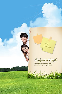 PSD 나무 식물 구름 편집이미지 배너 부부 커플 여자 남자 한쌍 포즈 신혼부부 하늘 남편 안내 알림판 사랑 서기 미소 웃음 사람 동양인 잔디 초원 성인 두명 앞모습 30대 한국인 메모지 아내 쌍 풀 알림 포스트잇 공지사항 장년만 성인만 소식_알림 이미지편집 자연요소 감정 뷰포인트 컨셉 관계 모션 표정 인종 장년 사무용품 신혼 파일형식