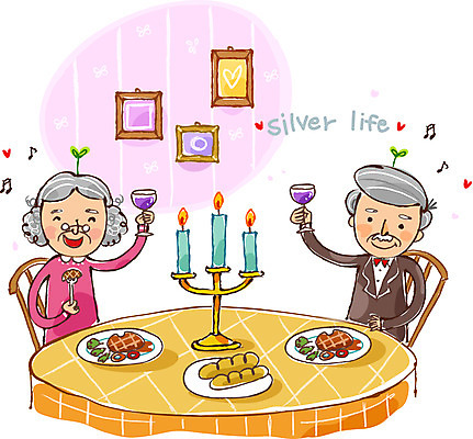 EPS 라이프스타일 그릇 식기 접시 여자 할아버지 노년 남자 안경 할머니 여유 음식 빵 줄기 포즈 액자 포크 잎 와인잔 음표 일러스트 촛불 식탁 탁자 잔 육류 스테이크 요리 미소 웃음 들기 사람 앉기 정장 성인 두명 라이프 컵 실버라이프 노후 새싹 식당 레스토랑 노부부 빵집 하트 풀 60대 바게트 즐거움 70대 외식 노인만 성인만 안경낌 국내일러스트 모양 식물 기호 부부 잡화 옷 감정 음악 가구 술잔 식재료 초 모션 서양음식 표정 생활 상점 파일형식 벡터