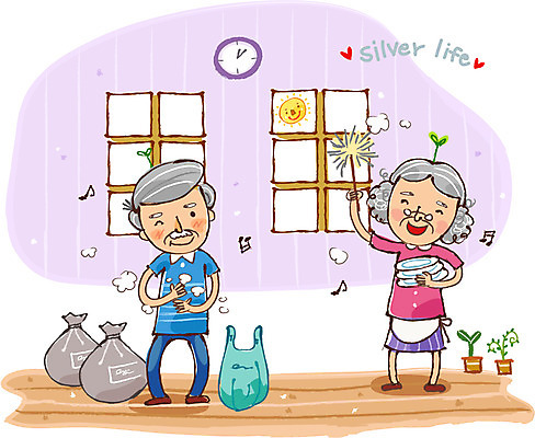 EPS 식물 라이프스타일 그릇 접시 부부 커플 여자 할아버지 노년 남자 화분 할머니 여유 줄기 포즈 잎 거실 음표 일러스트 창문 서기 미소 웃음 들기 사람 앉기 성인 두명 라이프 실버라이프 새싹 노부부 앞치마 하트 60대 쓰레기 먼지떨이 청소 즐거움 70대 청소시간 쓰레기봉투 대청소 노인만 성인만 국내일러스트 모양 식기 기호 감정 음악 관계 모션 봉투 표정 생활 청소도구 파일형식 벡터