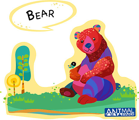 EPS 나무 식물 동물 척추동물 캐릭터 한마리 문양 육지동물 알파벳 영어 동물캐릭터 말풍선 무늬 패턴 일러스트 포유류 조류 애니멀프린트 틀 사람없음 컬러풀 물방울무늬 원형 곰캐릭터 일러캐릭터 도형 문자 1 컬러 곰 파일형식 벡터