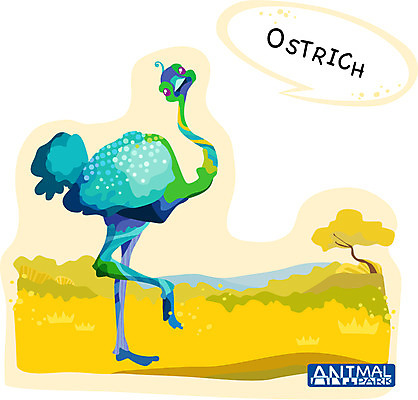 EPS 나무 식물 동물 척추동물 캐릭터 한마리 문양 알파벳 영어 동물캐릭터 말풍선 무늬 패턴 일러스트 애니멀프린트 틀 초원 사람없음 컬러풀 물방울무늬 원형 새캐릭터 타조 일러캐릭터 도형 문자 1 컬러 조류 파일형식 벡터