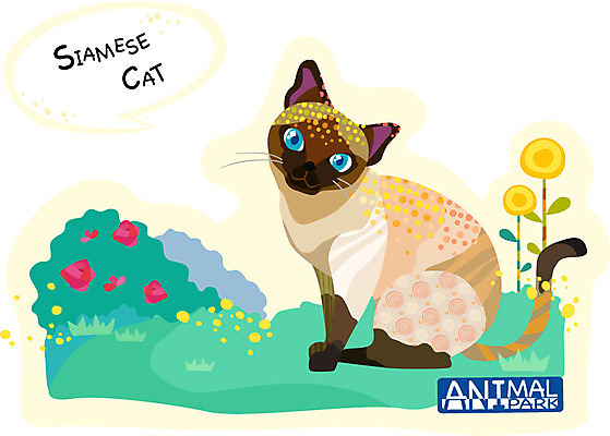 EPS 식물 동물 척추동물 캐릭터 한마리 문양 알파벳 영어 꽃 동물캐릭터 말풍선 무늬 패턴 일러스트 홍보캐릭터 포유류 애니멀프린트 틀 사람없음 반려동물 컬러풀 정원 물방울무늬 고양이 원형 고양이캐릭터 샴고양이 일러캐릭터 도형 문자 1 컬러 파일형식 벡터