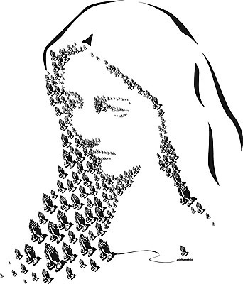 모양 문양 손 디자인 여자 종교 무늬 패턴 일러스트 한명 사람 신체부위 그래픽 천주교 양손 기도 오브젝트 손모양 마리아 국내일러스트 AI파일 1 파일형식 벡터 손_신체부위