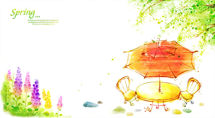 PSD 나무 식물 계절 꽃 백그라운드 잎 꽃밭 의자 일러스트 탁자 나뭇잎 따뜻함 풍경 사람없음 봄 카페 발코니 나뭇가지 파라솔 카페테리아 카페테라스 봄배경 국내일러스트 가구 상점 파일형식