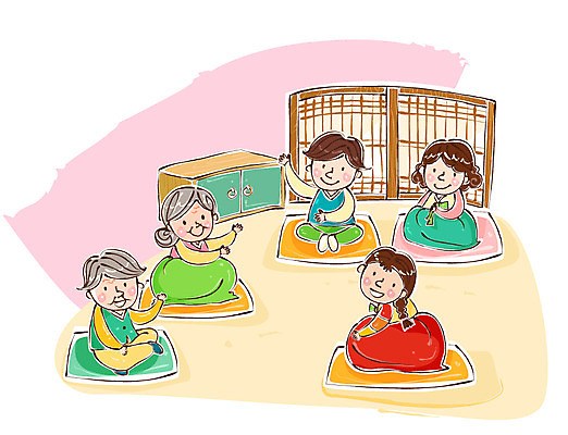 전신 한국문화 한국전통 전통 여자 명절 할아버지 노년 남자 딸 행복 할머니 어린이 포즈 일러스트 가족 엄마 손녀 함께함 방석 미소 웃음 사람 앉기 소녀 여러명 성인 10대 부모 설날 문 화목 자녀 예절 인사 절 아빠 전통의상 한복 서랍장 세배 I 덕담 장지문 조부모 국내일러스트 AI파일 동양문화 알파벳 기념일 감정 가구 다수 컨셉 관계 모션 청소년 한국 표정 절_인사 손주 파일형식 벡터