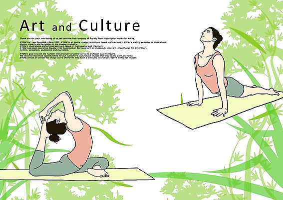 전신 PSD 나무 식물 여자 문화 예술 포즈 일러스트 요가 자연 문화예술 건강 사람 앉기 성인 두명 민소매 운동 건강관리 헬스 스트레칭 요가자세 매트 풀 즐거움 그림 열정 여자만 성인여자만 성인만 국내일러스트 웰빙 감정 상의 모션 관리 생태계 파일형식