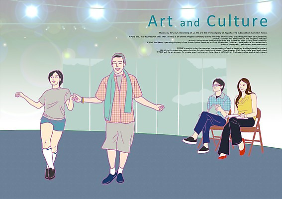 전신 PSD 여자 남자 문화 예술 의자 일러스트 노래 문화예술 조명 서기 미소 웃음 사람 앉기 여러명 성인 공연 무대 춤 연습 즐거움 그림 열정 퍼포먼스 뮤지컬 성인만 국내일러스트 감정 음악 가구 다수 모션 표정 이벤트 파일형식