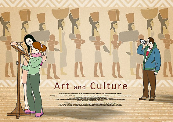 전신 PSD 응시 여자 남자 문화 어린이 예술 일러스트 문화예술 이집트 서기 미소 웃음 사람 손짓 소녀 성인 전자제품 촬영 가리킴 역사 즐거움 벽화 그림 박물관 열정 캠코더 견학 국내일러스트 시선 교육 감정 모션 아프리카 표정 카메라 파일형식