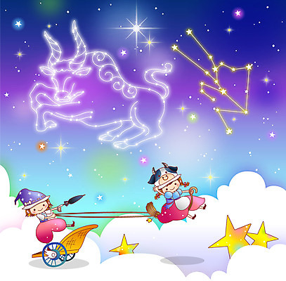 동물 구름 여자 남자 별 어린이 줄 백그라운드 일러스트 우산 포유류 밤하늘 미소 웃음 사람 소녀 소년 두명 별자리 끈 소 황소 썰매 썰매타기 황소자리 어린이만 국내일러스트 AI파일 자연요소 하늘 표정 전통놀이 야간 파일형식 벡터