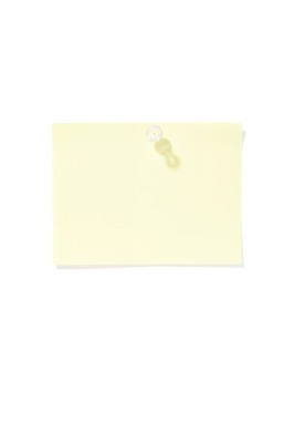 포토 JPG 스튜디오촬영 종이 컬러 문구용품 학용품 실내 그림자 누끼 사람없음 한개 노란색 사무용품 쪽지 기록 메모지 압정 오브젝트 포스트잇 한장 국내포토 1 내부 파일형식