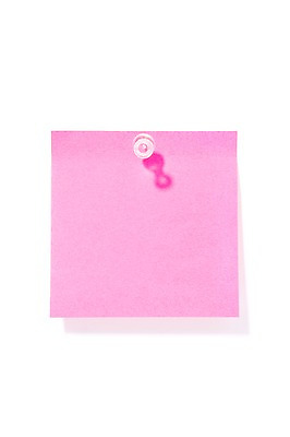 포토 JPG 스튜디오촬영 종이 분홍색 컬러 문구용품 학용품 실내 그림자 누끼 사람없음 한개 사무용품 쪽지 기록 메모지 압정 오브젝트 포스트잇 한장 국내포토 1 내부 파일형식