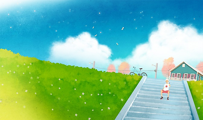 전신 PSD 나무 식물 동물 구름 남자 곤충 백그라운드 일러스트 하늘 주택 한명 사람 앉기 성인 물 계단 자전거 마시기 벚나무 잠자리 전봇대 물마시기 남자한명만 성인남자만 국내일러스트 자연요소 1 공공시설 모션 건물 바이크 벚꽃 남자만 성인만 파일형식