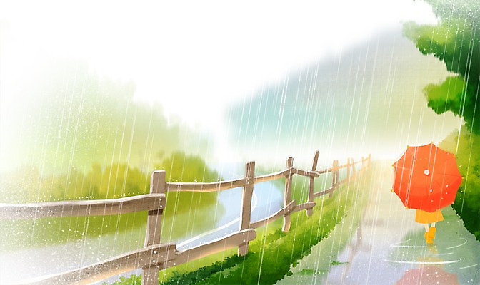 전신 PSD 나무 식물 여자 길 어린이 백그라운드 일러스트 우산 날씨 산 거리 물줄기 한명 서기 사람 소녀 울타리 담장 비 숲 숲길 빗줄기 여자만 여자한명만 어린이만 소녀만 소녀한명만 국내일러스트 자연요소 1 모션 물 비_날씨 파일형식