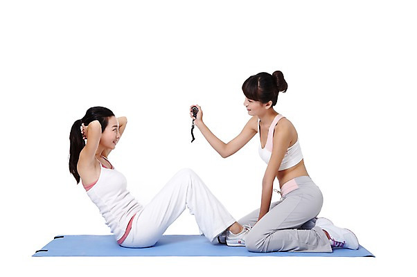 포토 JPG 스튜디오촬영 전신 외국인 해외기획촬영 우먼라이프 라이프스타일 여자 포즈 운동화 몸매관리 다이어트 2011년중국 실내 건강 누끼 사람 앉기 동양인 20대 성인 두명 옆모습 운동복 민소매 운동 중국인 건강관리 헬스 매트 도움 목표 탱크톱 연습 트레이너 올림머리 열정 윗몸일으키기 포니테일 타이머 묶은머리 스톱워치 의료성형뷰티 여자만 성인여자만 청년만 청년여자만 성인만 국내포토 헤어스타일 옷 감정 뷰포인트 시계 신발 컨셉 상의 모션 관리 인종 청년 내부 생활 파일형식