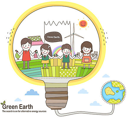 전신 구름 여자 남자 딸 교복 아들 지구 어린이 캠페인 40대 무지개 일러스트 전구 가족 엄마 조명 주택 서기 미소 웃음 사람 소녀 소년 여러명 성인 10대 부모 태양 자연보호 환경 손잡기 그린캠페인 앞치마 자녀 절약 아빠 그린에너지 풍력에너지 보호 환경보전 백열등 친환경 태양에너지 집열판 풍력기 형광등 논밭 국내일러스트 AI파일 자연요소 옷 중년 다수 컨셉 밭 관계 모션 청소년 자연 전등 논 표정 건물 에너지 사회이슈 파일형식 벡터