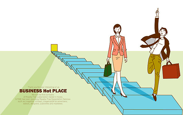 전신 여자 남자 서류가방 가방 일러스트 비즈니스 넥타이 서기 미소 웃음 사람 정장 손짓 20대 성인 두명 문 계단 핸드백 직장인 비즈니스맨 비즈니스우먼 열정 청년만 성인만 국내일러스트 AI파일 직업 잡화 옷 감정 모션 표정 청년 파일형식 벡터