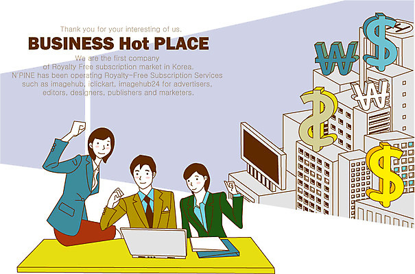 여자 남자 돈 일러스트 비즈니스 응원 탁자 넥타이 미소 웃음 사람 앉기 정장 손짓 빌딩 상반신 20대 성인 건물 세명 노트북 달러 파이팅 직장인 비즈니스맨 비즈니스우먼 화폐기호 열정 청년만 성인만 국내일러스트 AI파일 직업 건축물 기호 잡화 옷 감정 가구 모션 표정 청년 전자제품 재산 화폐 파일형식 벡터