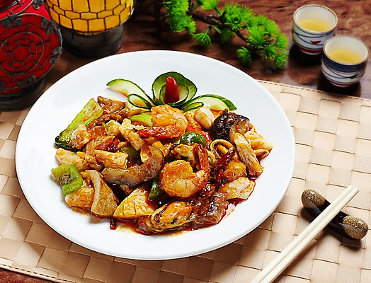 포토 JPG 그릇 식기 접시 음식 채소 젓가락 탁자 오이 새우 중국문화 실내 육류 요리 사람없음 장식 중식 식당 식사 해물요리 찻잔 해산물 중국집 해삼 죽순 팔보채 국내포토 동양문화 외국문화 가구 식재료 잔 수저 갑각류 내부 상점 파일형식