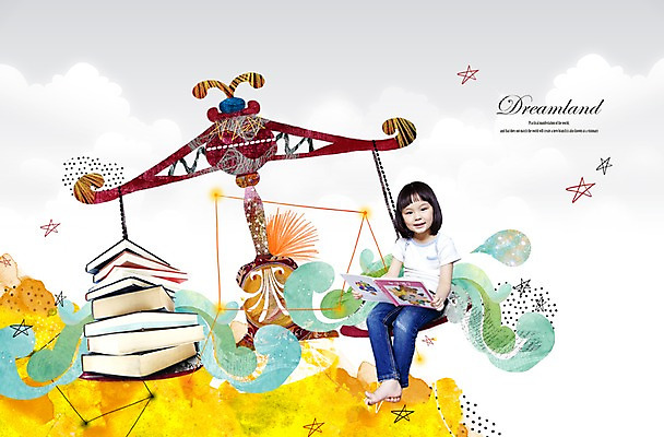 전신 PSD 구름 편집이미지 여자 교육 별 어린이 저울 한명 미소 웃음 사람 앉기 소녀 책 독서 별자리 무게 천칭자리 양팔저울 여자만 여자한명만 어린이만 소녀만 소녀한명만 이미지편집 자연요소 1 모션 표정 파일형식