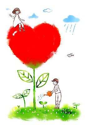 전신 PSD 식물 동물 구름 여자 남자 어린이 액자 백그라운드 잎 일러스트 조류 주전자 프레임 사랑 틀 서기 미소 웃음 사람 손짓 소녀 소년 두명 10대 새싹 물뿌리개 하트 물주기 십대만 국내일러스트 자연요소 모양 감정 모션 청소년 주방용품 표정 파일형식