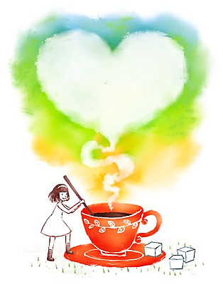 전신 PSD 여자 커피 어린이 액자 백그라운드 일러스트 잔 프레임 사랑 틀 한명 서기 미소 웃음 사람 소녀 10대 컵 하트 차 커피잔 찻잔 각설탕 컵받침 받침대 여자만 여자한명만 소녀만 국내일러스트 모양 1 식기 감정 음료 모션 청소년 표정 설탕 어린이만 파일형식