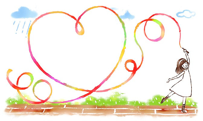 전신 PSD 구름 여자 어린이 액자 백그라운드 일러스트 프레임 사랑 틀 한명 서기 미소 웃음 사람 손짓 소녀 10대 하트 리듬체조 체조 여자만 여자한명만 소녀만 국내일러스트 자연요소 모양 1 감정 스포츠 모션 청소년 표정 운동 어린이만 파일형식