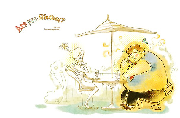 전신 PSD 라이프스타일 계절 여자 남자 다이어트 의자 일러스트 탁자 건강 사람 앉기 성인 두명 라이프 여름 건강관리 모임 파라솔 찡그림 비만 불쾌함 악취 소개팅 성인만 국내일러스트 감정 가구 모션 표정 관리 생활 몸매 냄새 파일형식