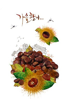 PSD 식물 동물 편집이미지 계절 열매 곤충 백그라운드 고건축 잎 나뭇잎 주택 풍경 사람없음 견과류 가을 잠자리 밤 밤송이 이미지편집 건축물 건물 밤_견과류 파일형식