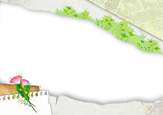 PSD 식물 계절 꽃 종이 백그라운드 잎 일러스트 안내 프레임 알림판 틀 풍경 사람없음 봄 알림 찢어짐 봄배경 국내일러스트 모션 파일형식