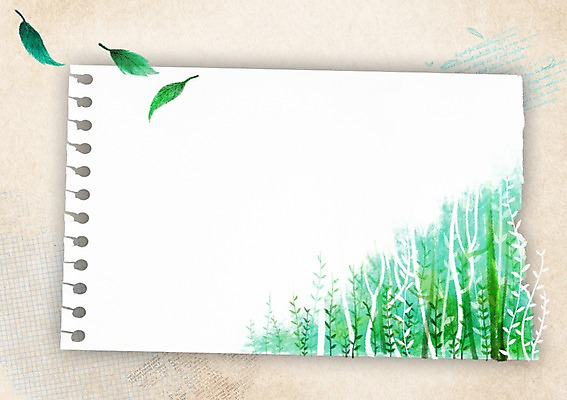 PSD 나무 식물 배너 계절 종이 백그라운드 잎 일러스트 나뭇잎 안내 프레임 알림판 틀 풍경 사람없음 봄 숲 알림 스케치북 봄배경 국내일러스트 학용품 파일형식