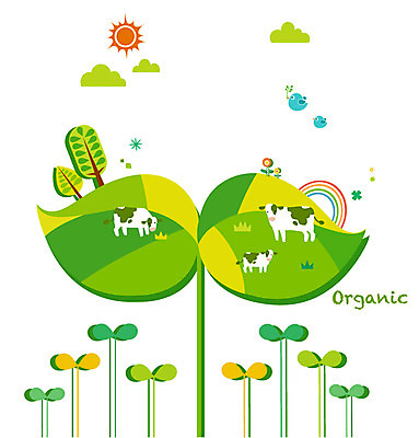 나무 식물 동물 구름 무지개 잎 일러스트 포유류 자연 사람없음 초록색 태양 새싹 환경 목장 소 젖소 친환경 유기농 국내일러스트 AI파일 자연요소 웰빙 컬러 생태계 파일형식 벡터