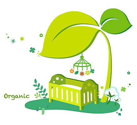 식물 잎 일러스트 자연 나뭇잎 사람없음 초록색 새싹 환경 아기용품 침대 솜 친환경 유기농 모빌 아기침대 국내일러스트 AI파일 웰빙 컬러 가구 오브젝트 생태계 파일형식 벡터