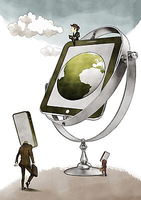 전신 PSD 남자 지구 일러스트 비즈니스 통신 모바일 무선통신 정보기술 사람 앉기 20대 성인 두명 노트북 스마트폰 핸드폰 태블릿 지구본 스크린 통신기기 터치 정보 비즈니스맨 전화기 스마트 편리함 남자만 성인남자만 청년만 청년남자만 성인만 국내일러스트 컨셉 모션 기술 청년 전자제품 스마트기기 기계 직장인 파일형식