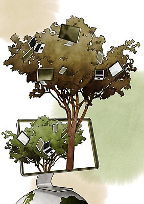 PSD 나무 식물 지구 일러스트 통신 모바일 무선통신 정보기술 사람없음 노트북 스마트폰 핸드폰 컴퓨터 태블릿 스크린 모니터 통신기기 터치 정보 전화기 스마트 편리함 국내일러스트 컨셉 기술 전자제품 스마트기기 기계 파일형식