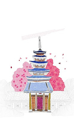 PSD 식물 해외 건축물 사계절 계절 건축 해외여행 여행 백그라운드 일러스트 풍경 사람없음 관광지 일본 봄 벚꽃 세계여행 벚나무 세계명소 아사쿠사 봄배경 국내일러스트 나무 꽃 아시아 세계 파일형식